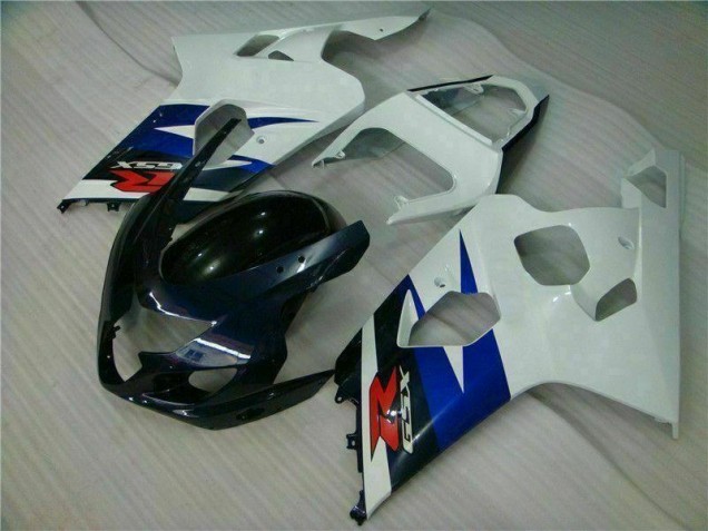 2004-2005 Blanc Noir GSXR 600/750 Carénage Moto