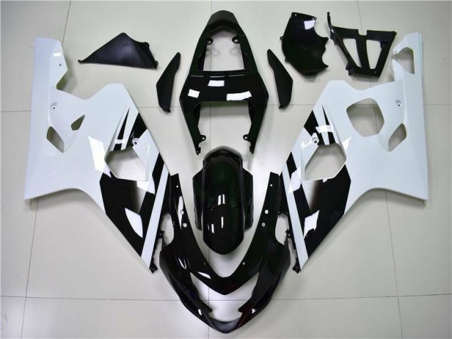 2004-2005 Blanc Noir GSXR 600/750 Carénages Moto
