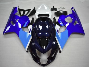 2004-2005 Bleu Blanc GSXR 600/750 Carénage Moto