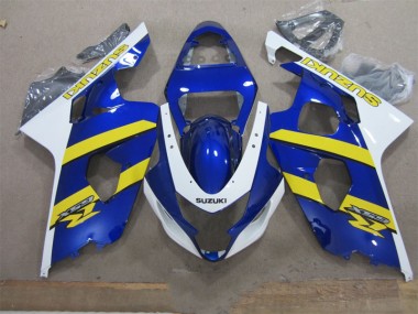 2004-2005 Bleu Blanc Jaune GSXR 600 Carénage Moto