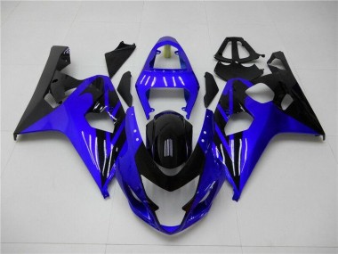 2004-2005 Bleu Noir GSXR 600/750 Carénages Moto