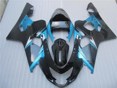 2004-2005 Bleu Noir GSXR 600/750 Carrosserie Moto