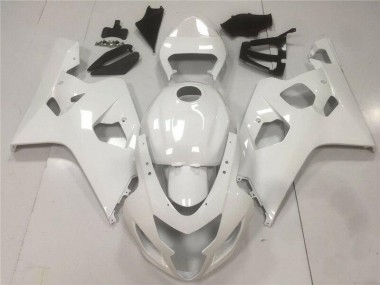 2004-2005 Brillant Blanc GSXR 600/750 Carénage Moto