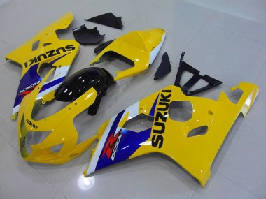 2004-2005 Jaune Bleu GSXR 750 Carénage Moto