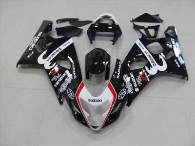 2004-2005 Noir Rouge Beacon GSXR 750 Carénage Moto