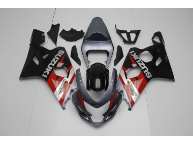 2004-2005 Noir Rouge GSXR 750 Carénage Moto