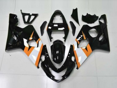 2004-2005 Orange Noir GSXR 600/750 Carénage Moto