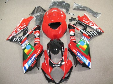 2004-2005 Rouge Noir GSXR 600 Carénage Moto