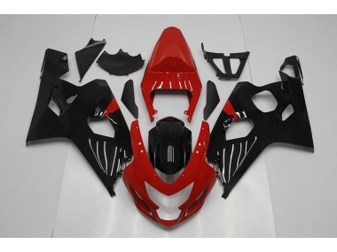 2004-2005 Rouge Noir GSXR 750 Carénages Moto