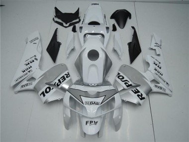 2005-2006 Blanc Argent Noir Repsol CBR600RR Carénage Moto