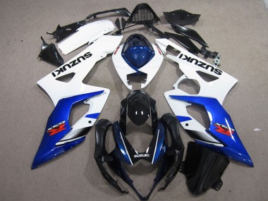 2005-2006 Blanc Bleu GSXR 1000 Carénages Moto