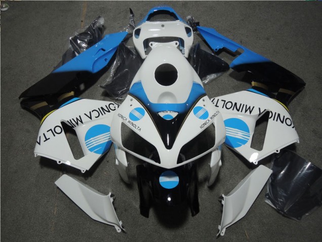 2005-2006 Blanc Bleu Konica Minolta CBR600RR Carénages Moto