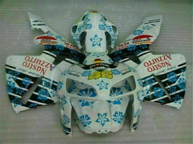 2005-2006 Blanc Bleu Nastro Azzurro 46 CBR600RR Carénages Moto