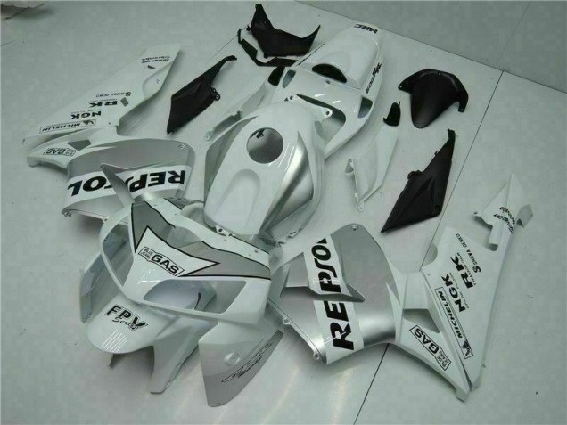 2005-2006 Blanc CBR600RR Carénages Moto de Rechange