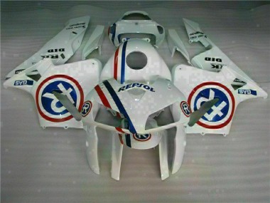 2005-2006 Blanc CBR600RR Kit Carénages Motos & Plastique