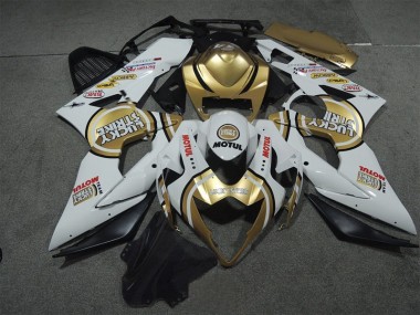 2005-2006 Blanc Or Lucky Strike Motul GSXR 1000 Carénage Moto