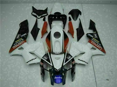 2005-2006 Blanc Rouge Noir Lee CBR600RR Carénage Moto