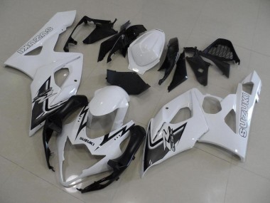 2005-2006 Blanc et Noir GSXR 1000 Carénage Moto