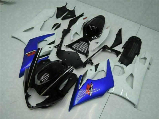 2005-2006 Bleu Blanc GSXR 1000 Carénages Moto