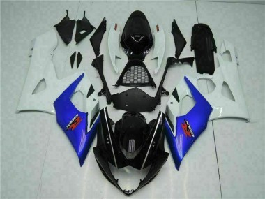 2005-2006 Bleu Blanc GSXR 1000 Carénages Moto