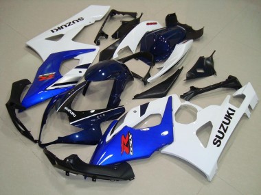 2005-2006 Bleu Blanc Noir GSXR 1000 Carénage Moto
