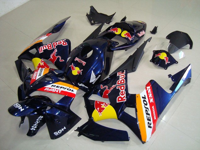 2005-2006 Bleu Foncé Red Bull Repsol CBR600RR Carénage Moto