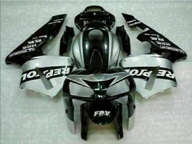 2005-2006 Noir Argent Repsol CBR600RR Carénage Moto