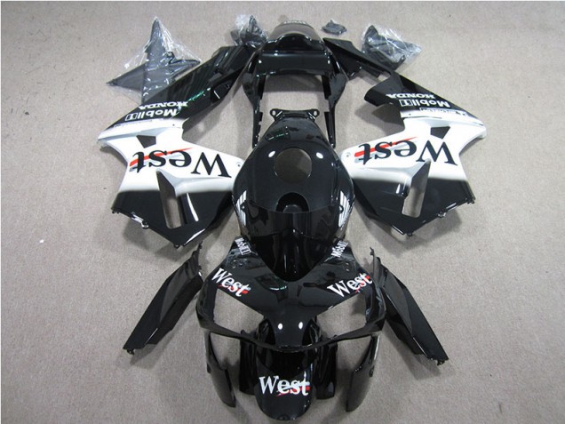 2005-2006 Noir Blanc West CBR600RR Carénage Moto