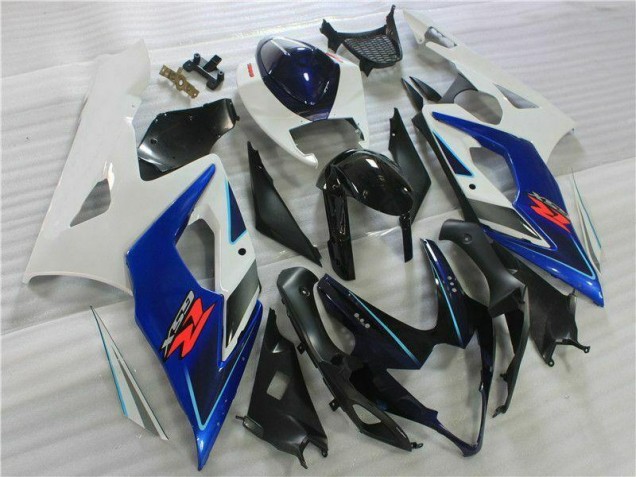 2005-2006 Noir Bleu Blanc GSXR 1000 Carénage Moto