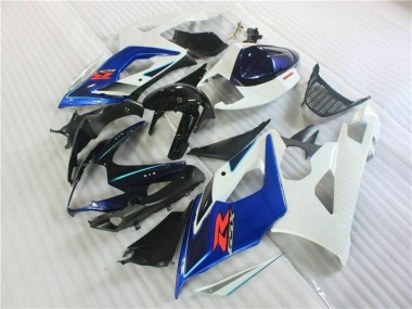 2005-2006 Noir Bleu Blanc GSXR 1000 Carénage Moto