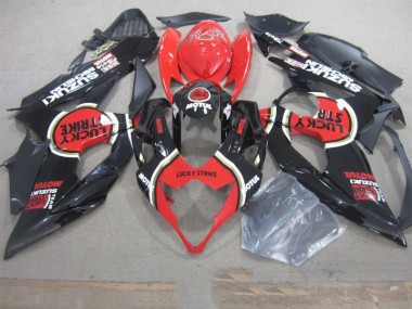 2005-2006 Noir Lucky Strike Rouge Motul GSXR 1000 Carénage Moto