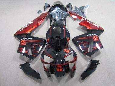 2005-2006 Noir Rouge BACARDI CBR600RR Carénage Moto