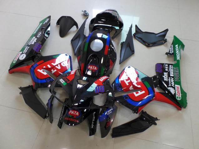 2005-2006 Noir Rouge Pata CBR600RR Carénage Moto