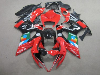 2005-2006 Noir Rouge Vert GSXR 1000 Carénage Moto