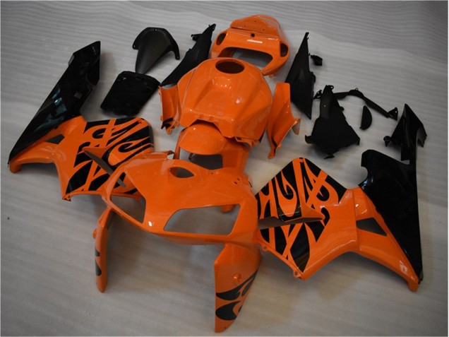 2005-2006 Orange Noir CBR600RR Carénages Moto