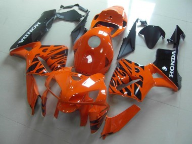 2005-2006 Orange Noir Flamme CBR600RR Carénage Moto