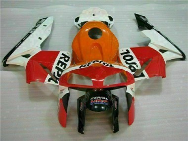 2005-2006 Orange Noir Repsol CBR600RR Carénages Moto