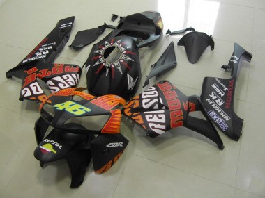 2005-2006 Rossi Noir Mat CBR600RR Carénage Moto