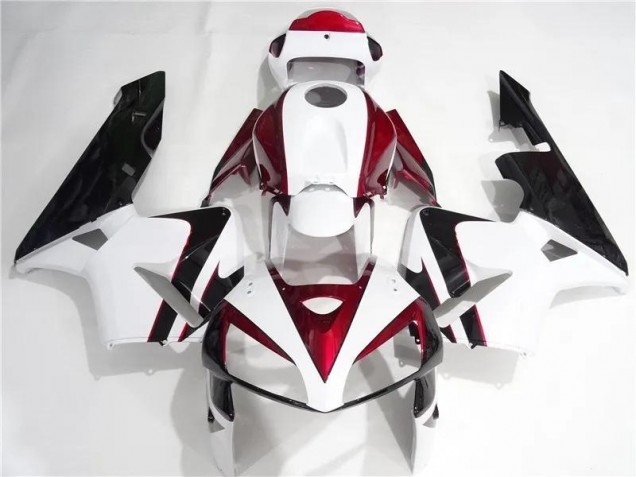2005-2006 Rouge Blanc Noir CBR600RR Carénages Moto
