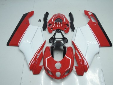 2005-2006 Rouge Blanc Rouge Ducati 749 999 Carénage Moto