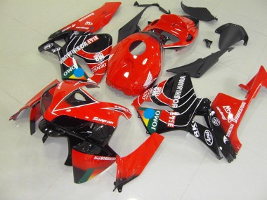 2005-2006 Rouge Noir Jomo CBR600RR Carénage Moto