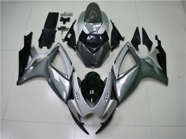2006-2007 Argent Gris GSXR 600/750 Carénages Moto