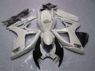 2006-2007 Blanc GSXR 600 Carénages Moto