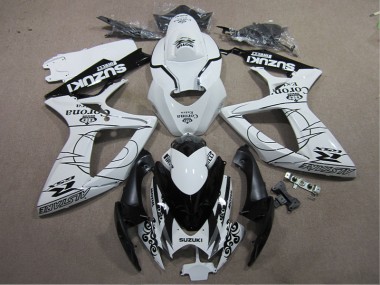 2006-2007 Blanc Noir Corona Extra GSXR 600 Carénage Moto
