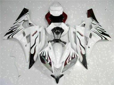 2006-2007 Blanc YZF R6 Carénages Moto