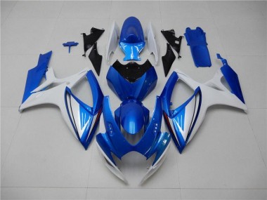 2006-2007 Bleu Blanc GSXR 600/750 Carénages Moto