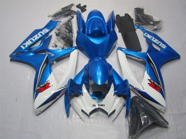 2006-2007 Bleu Blanc GSXR 600 Carénage Moto