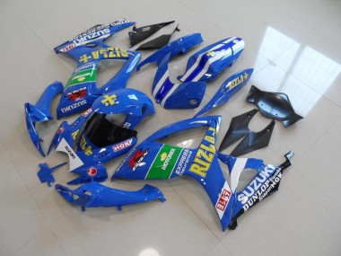 2006-2007 Bleu Jaune Rizla GSXR 750 Carénage Moto