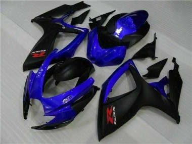 2006-2007 Bleu Noir GSXR 600/750 Carénages Moto