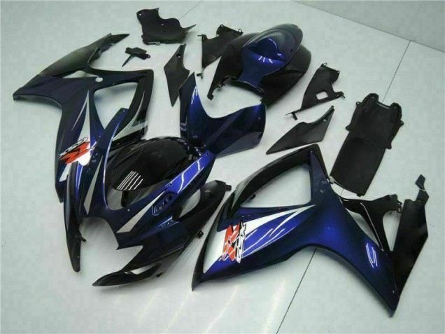 2006-2007 Noir Bleu GSXR 600/750 Carénage Moto